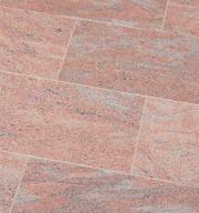 Preview: Terrassenplatten Gneis "MIRA" (rot, gewolkt) -satiniert-