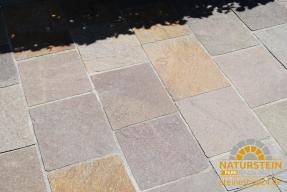 Preview: Terrassenplatten Porphyr "TRENTINO CLASSIC" (grau-rot-bunt)