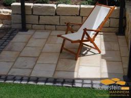 Preview: Terrassenplatten Sandstein "LEMON/MINT" spaltrau
